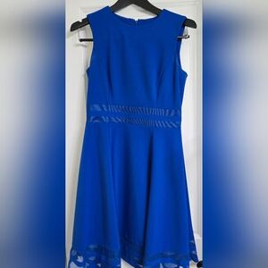 Elegant Blue Sleeveless Dress